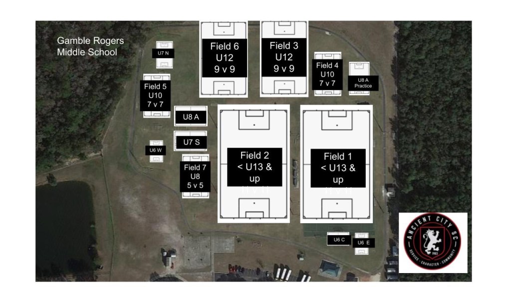 Gamble Rogers (Ancient City Soccer) Map